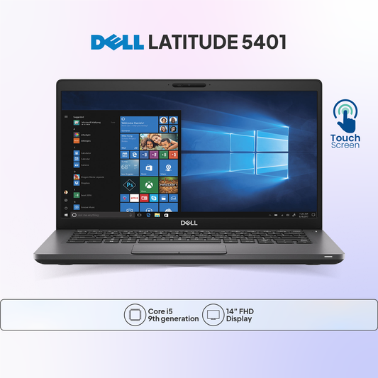Dell Latitude 5401 Touch Laptop – Intel Core i5 9th Gen, SSD Storage
