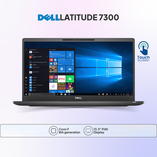 Dell Latitude 7300 Touch Laptop – Intel Core i7 8th Gen, SSD Storage
