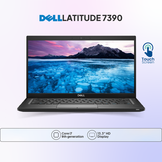 Dell Latitude 7390 Touch Laptop – Intel Core i7 8th Gen, SSD Storage