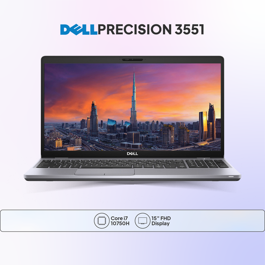 Dell Precision 3551 Workstation Laptop – Intel Core i7-10750H, NVIDIA Graphics