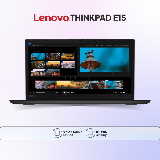 Lenovo ThinkPad E15 Gen 2 Laptop – AMD Ryzen 7 4700U, SSD Storage