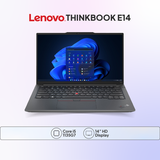 Lenovo ThinkBook E14 Laptop – Intel Core i5-1135G7, SSD Storage