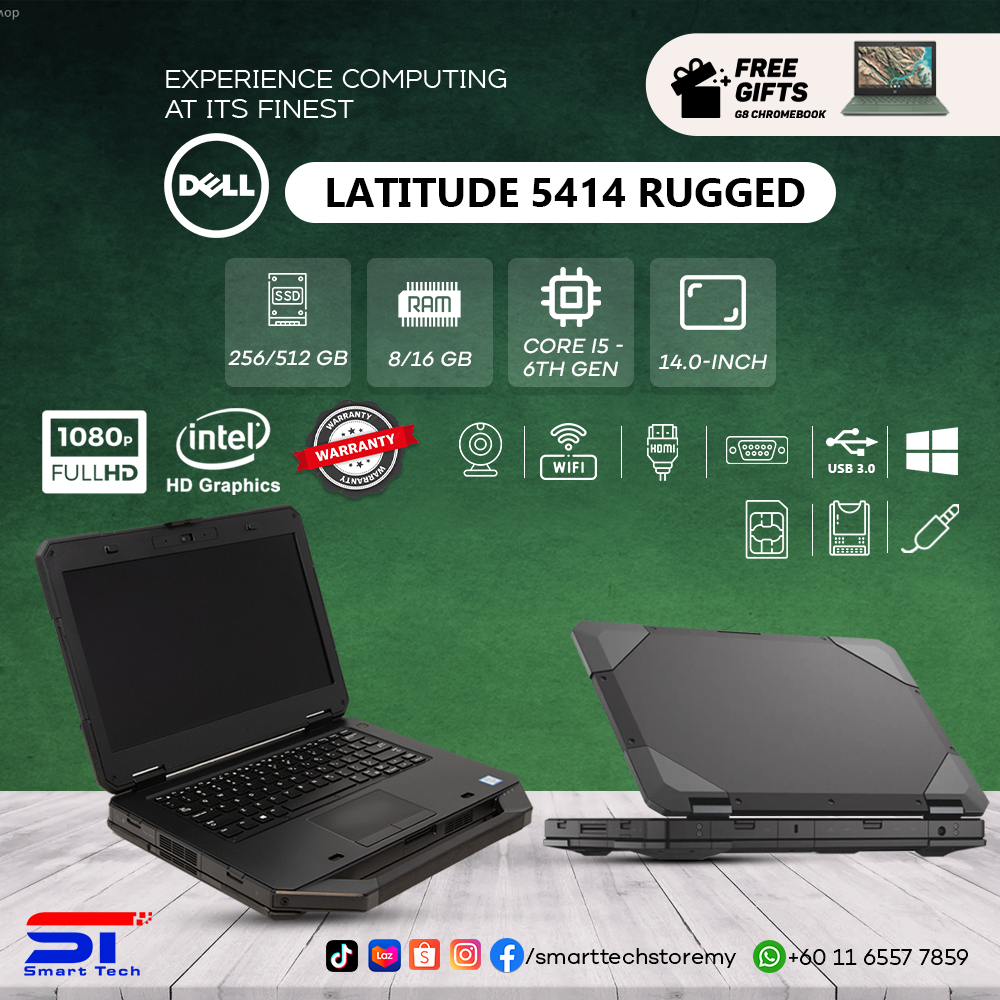 Latitude 5414 Rugged Book - i5-6th gen